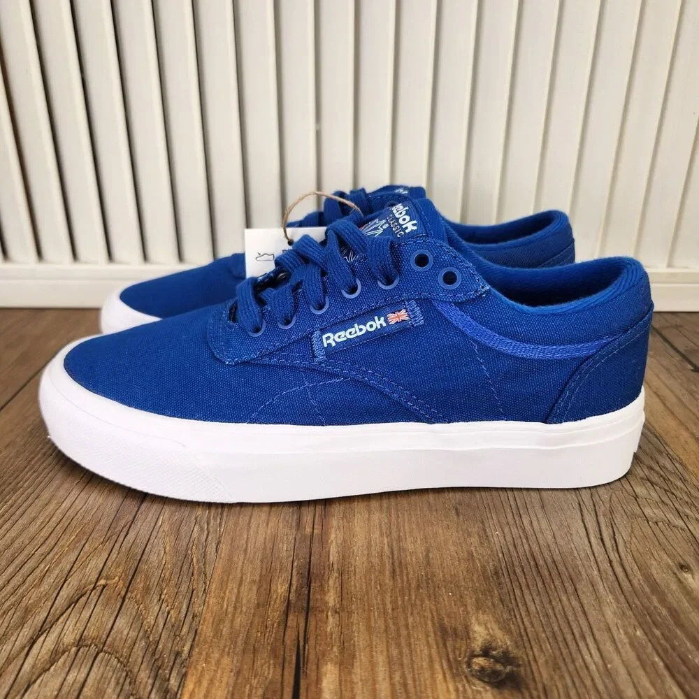 Reebok Club C Coast Kids Sz 4 Blue White Streetwear Tennis Sneakers Shoes Q46142